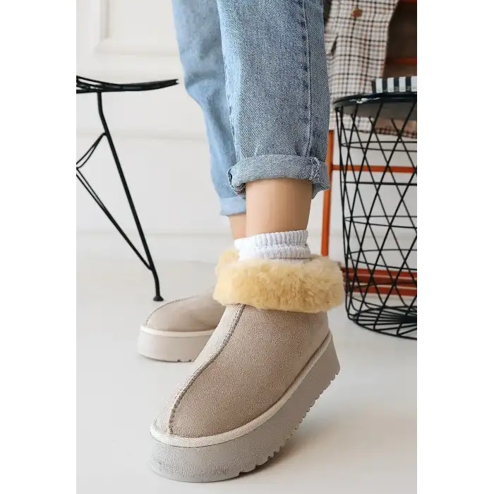 EDALİ BEJ SÜET BOT