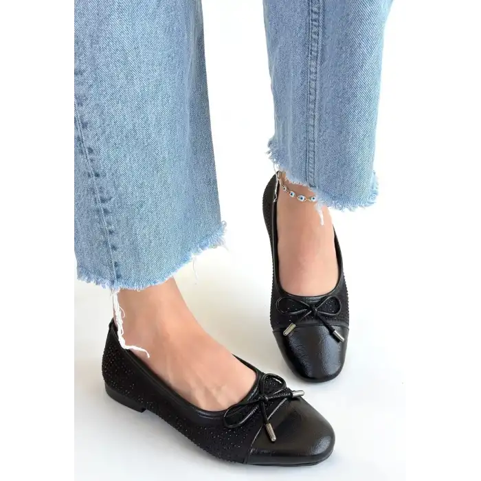 ETYA SİYAH CİLT BABET AYAKKABI