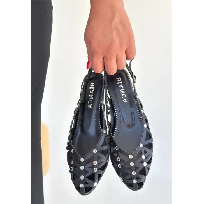 FATY SİYAH CİLT BABET AYAKKABI