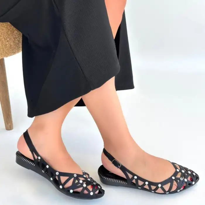 FATY SİYAH CİLT BABET AYAKKABI