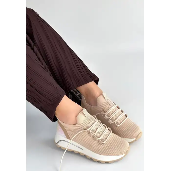 FEORT BEJ TRİKO BAĞCIKLI SPOR AYAKKABI