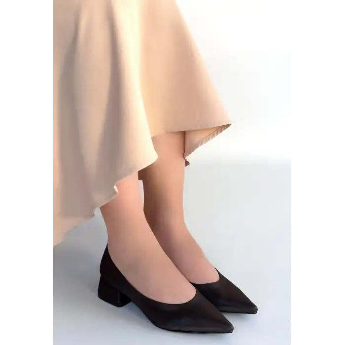 FERLA ACI KAHVE CİLT TOPUKLU AYAKKABI