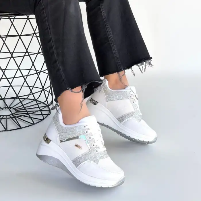 GEJA BEYAZ CİLT BAĞCIKLI SPOR AYAKKABI