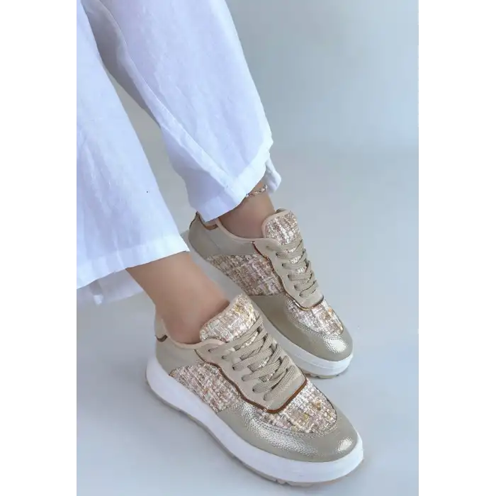 HAWER BEJ CİLT BAĞCIKLI SPOR AYAKKABI