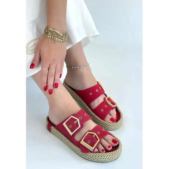 İCES KIRMIZI NUBUK TERLİK