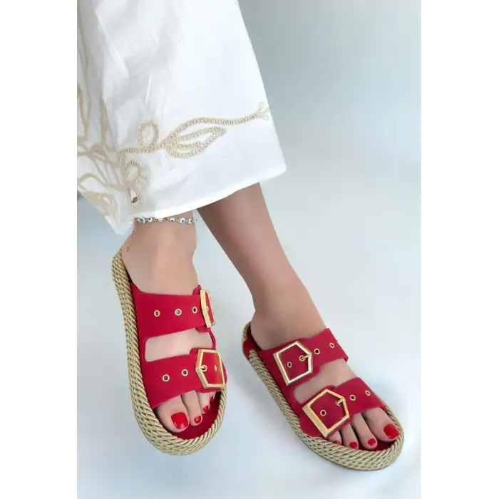 İCES KIRMIZI NUBUK TERLİK