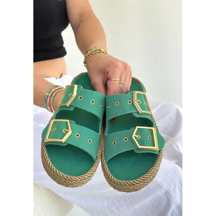 İCES YEŞİL NUBUK TERLİK