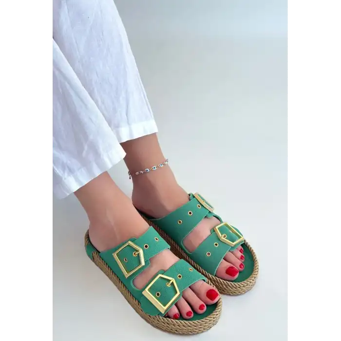 İCES YEŞİL NUBUK TERLİK