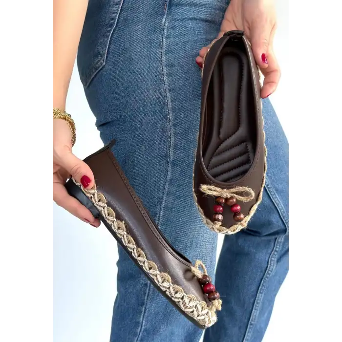 ILWE KAHVERENGİ CİLT BABET AYAKKABI