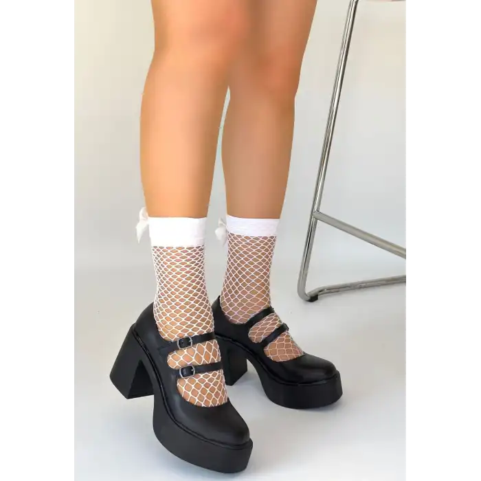 JARLO SİYAH CİLT DOLGU TOPUK AYAKKABI