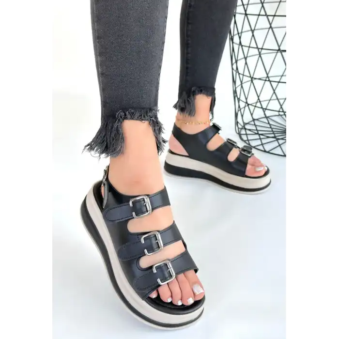 JATAY SİYAH CİLT SANDALET