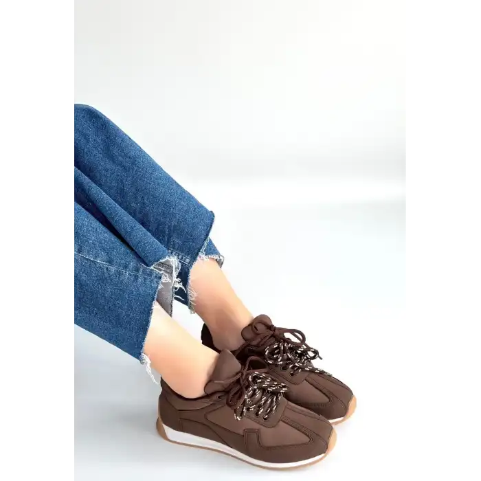 JEAT KAHVERENGİ  NUBUK BAĞCIKLI SPOR AYAKKABI