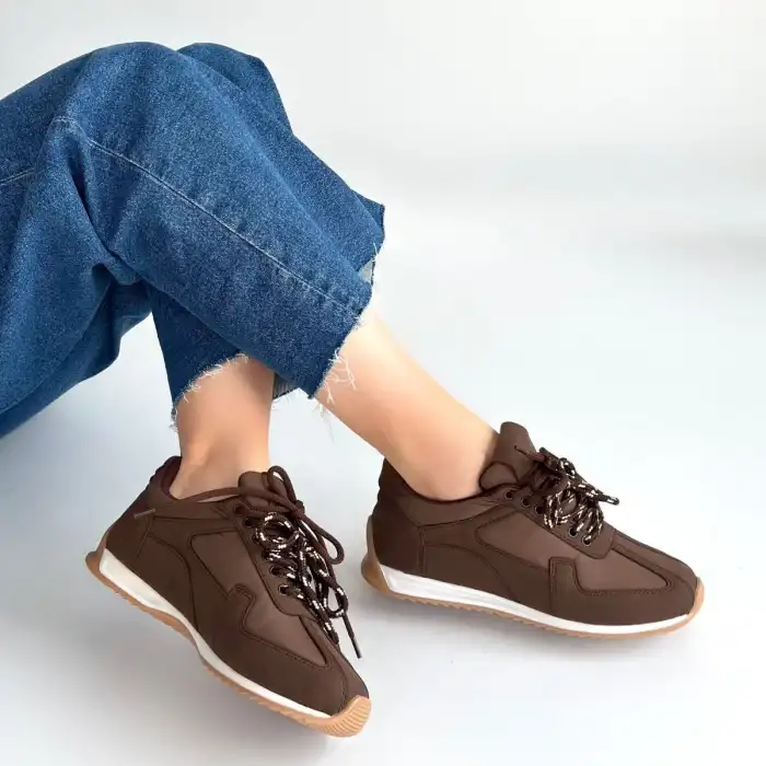 JEAT KAHVERENGİ  NUBUK BAĞCIKLI SPOR AYAKKABI