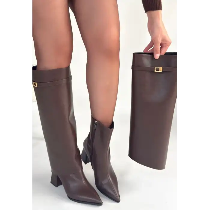 JİKE KAHVERENGİ CİLT TAK ÇIKAR ÇİZME