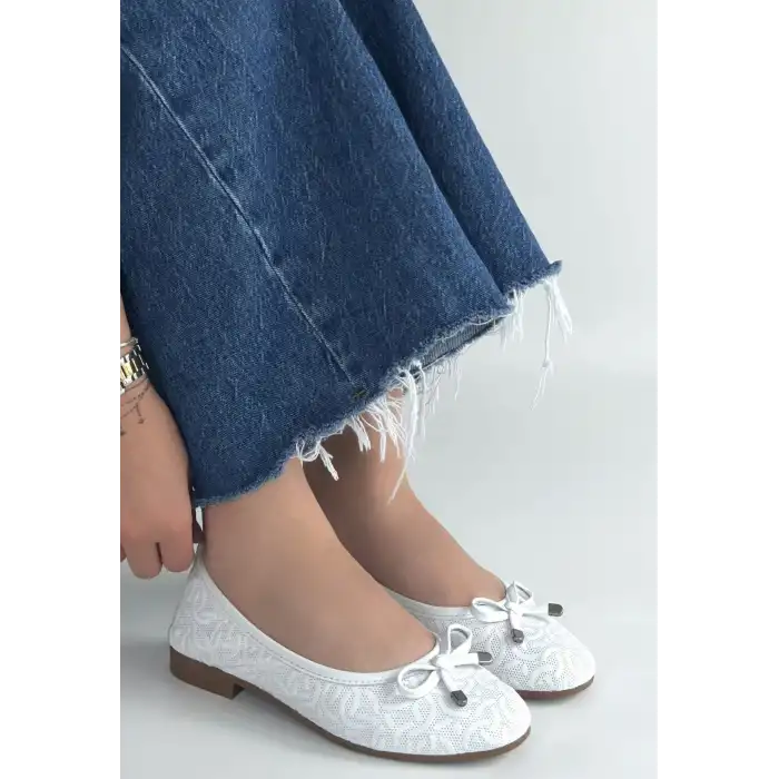 JNUES BEYAZ DERİ BABET AYAKKABI