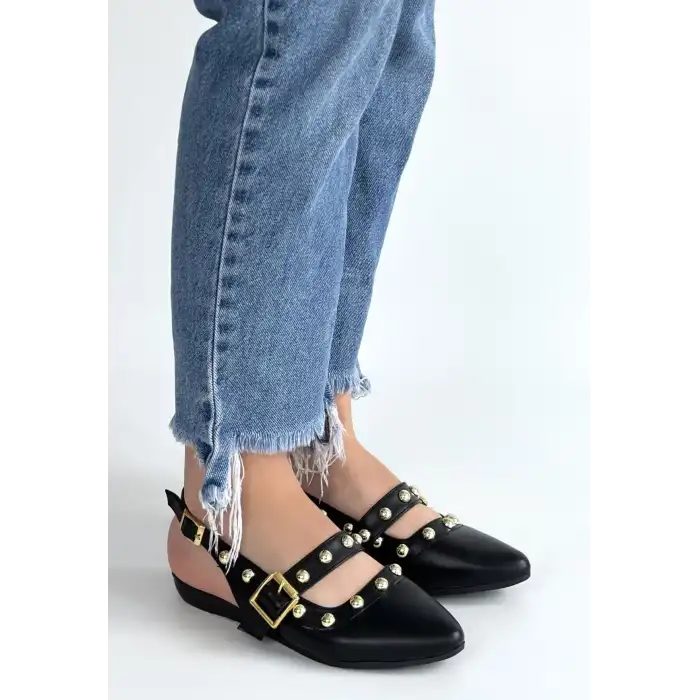 JORWİ SİYAH CİLT BABET AYAKKABI