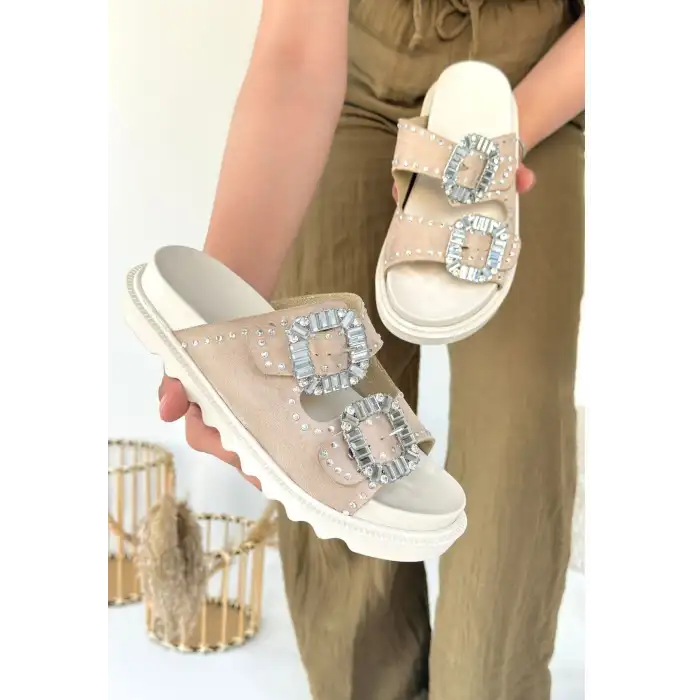 JUANA BEJ NUBUK TAŞLI TERLİK