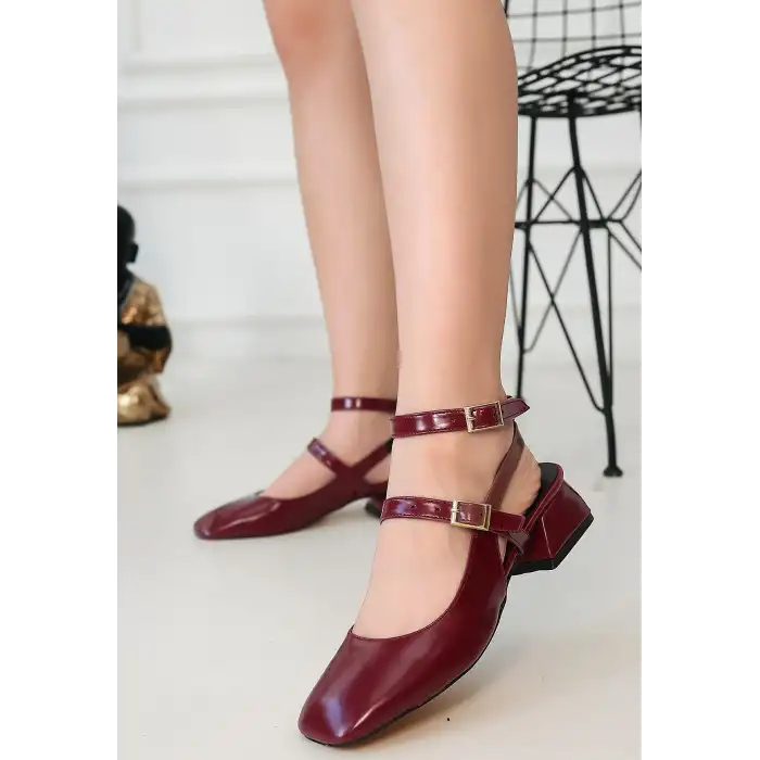 KARMİ MÜRDÜM CİLT TOPUKLU AYAKKABI