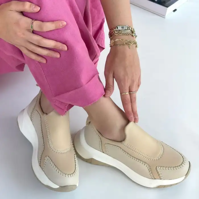 KENDY BEJ CİLT SPOR AYAKKABI