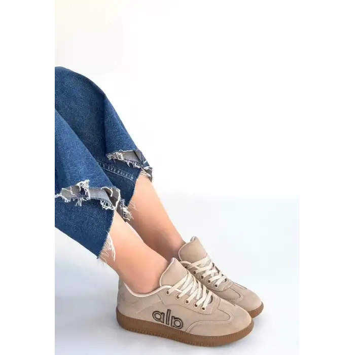 LENDO BEJ SÜET BAĞCIKLI SPOR AYAKKABI