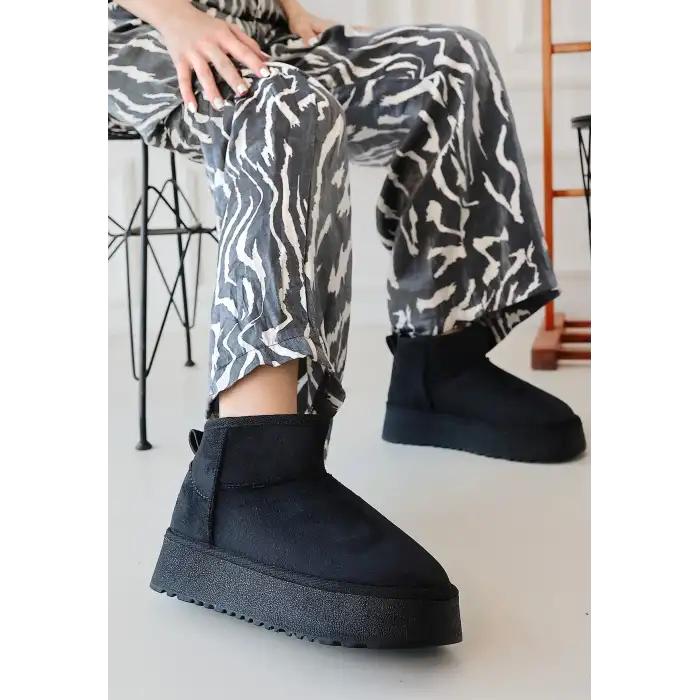 LİNNE SİYAH SÜET BOT