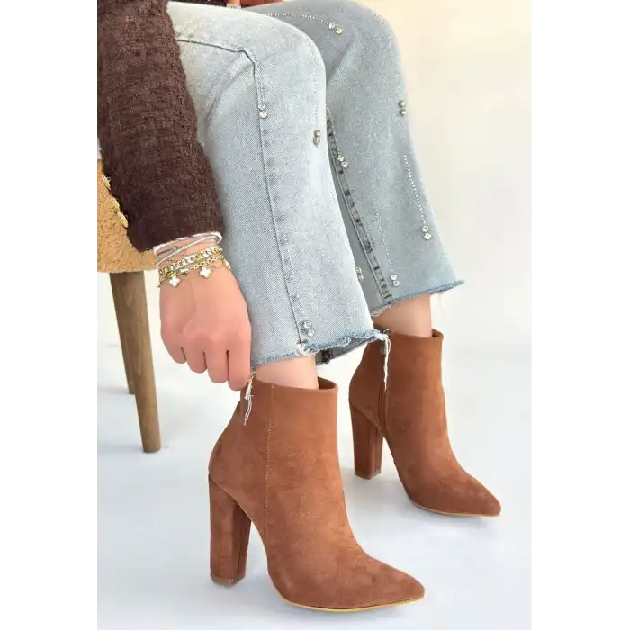 LOORA VİZON SÜET TOPUKLU BOT