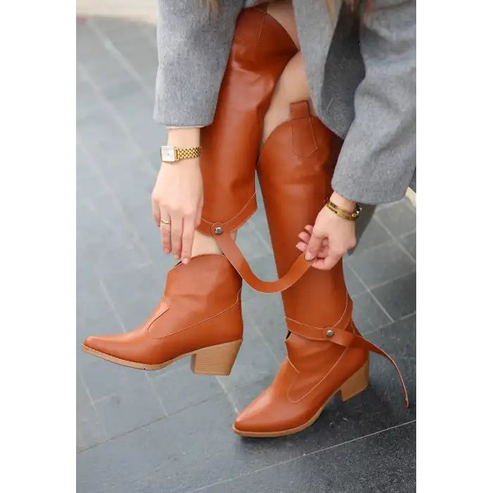 MİLLA TABA CİLT TAK ÇIKAR TOPUKLU BOT VE ÇİZME