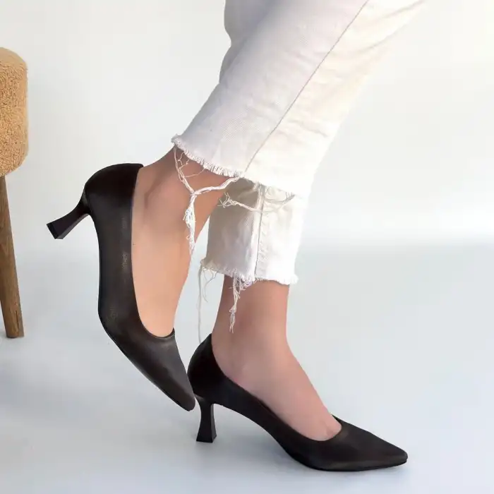 MIRTA ACI KAHVE CİLT TOPUKLU AYAKKABI