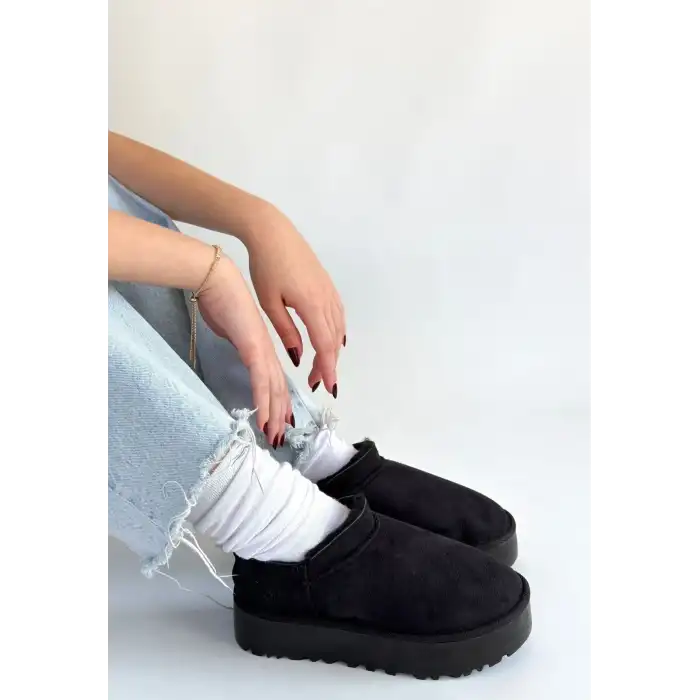 MİTAY SİYAH SÜET BOT