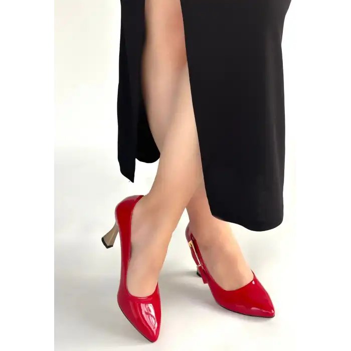 MOTYA KIRMIZI RUGAN TOPUKLU AYAKKABI