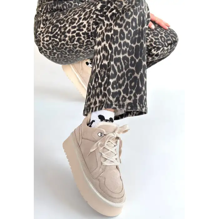 MUDEN BEJ SÜET BAĞCIKLI BOT