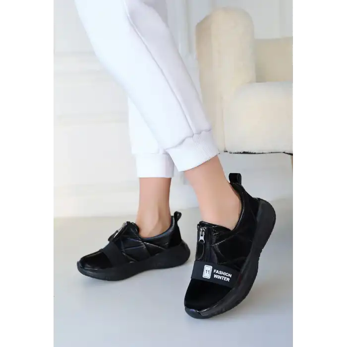 NİKEO SİYAH PARAŞÜT SİYAH TABANLI SPOR AYAKKABI