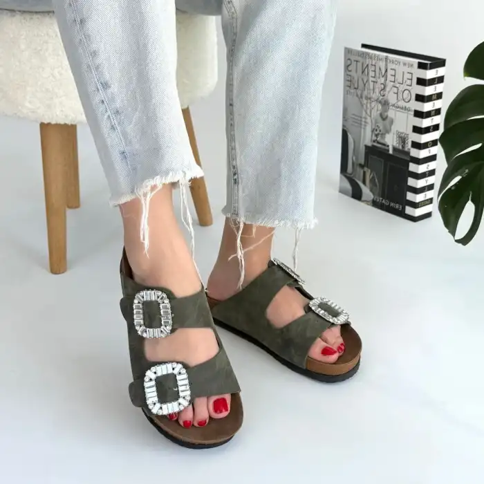 NOOL YEŞİL NUBUK TERLİK