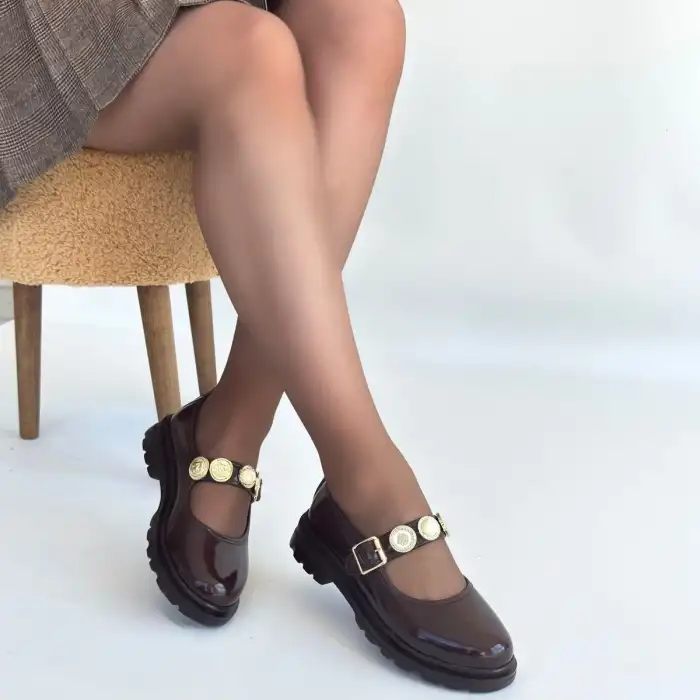 OKİRA KAHVERENGİ RUGAN OXFORD AYAKKABI