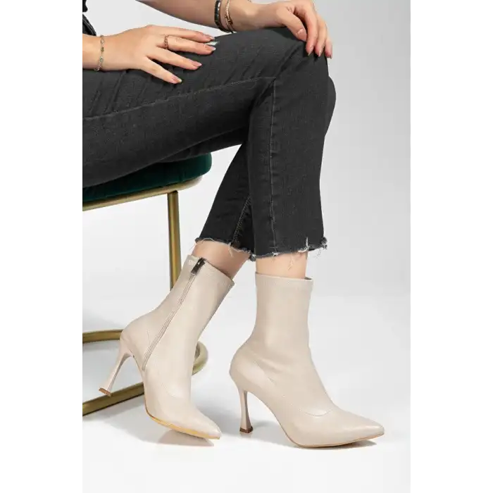 ORJEN BEJ CİLT STREÇ TOPUKLU BOT