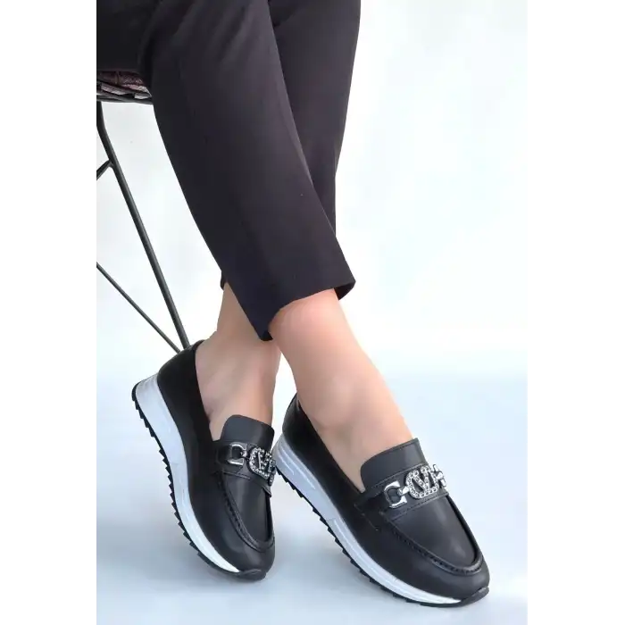 OTRA SİYAH CİLT BABET AYAKKABI