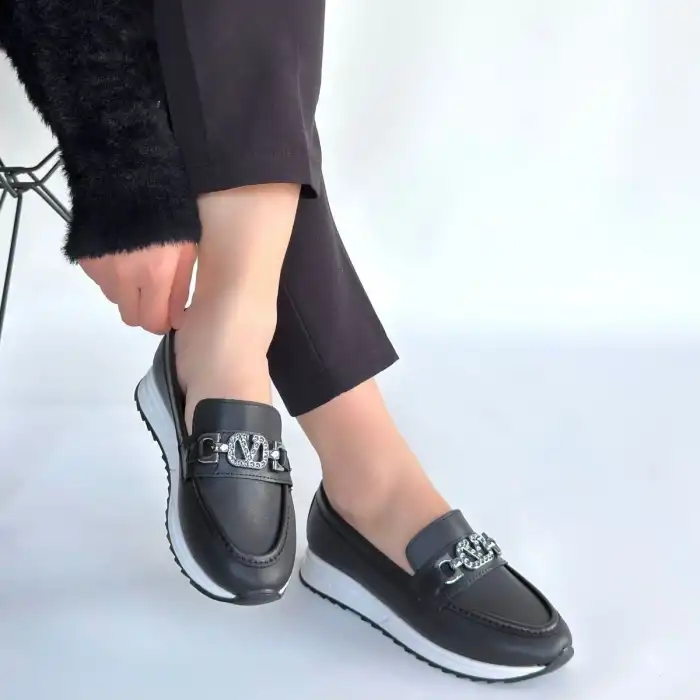 OTRA SİYAH CİLT BABET AYAKKABI