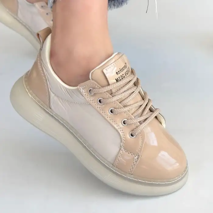 PİONA BEJ RUGAN BAĞCIKLI SPOR AYAKKABI