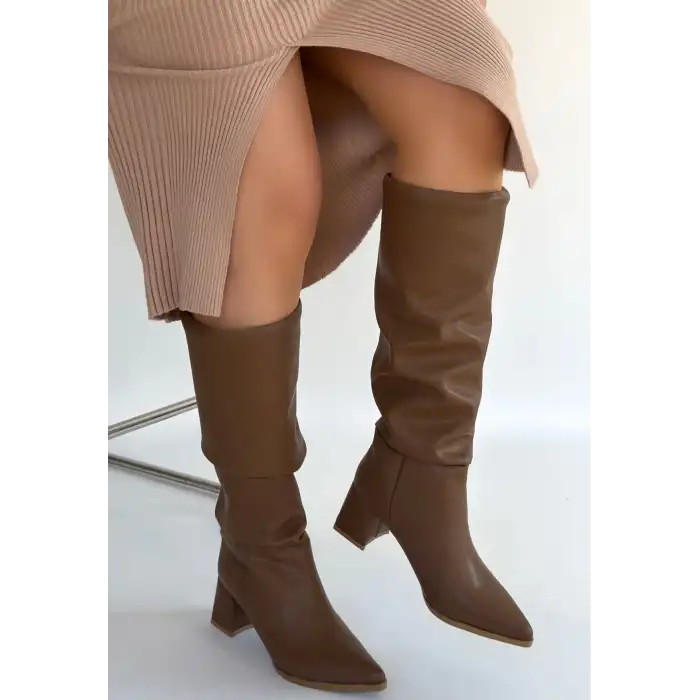 PİTAY VİZON CİLT TOPUKLU ÇİZME