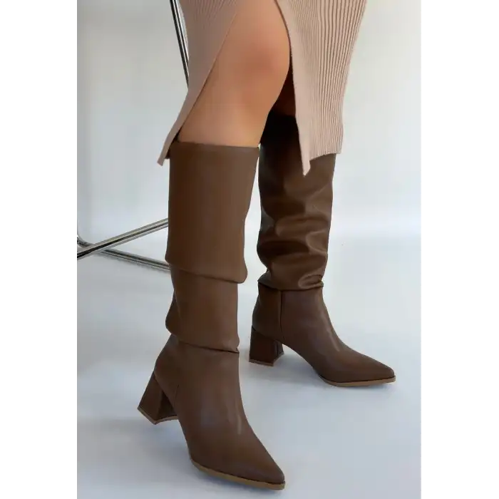 PİTAY VİZON CİLT TOPUKLU ÇİZME