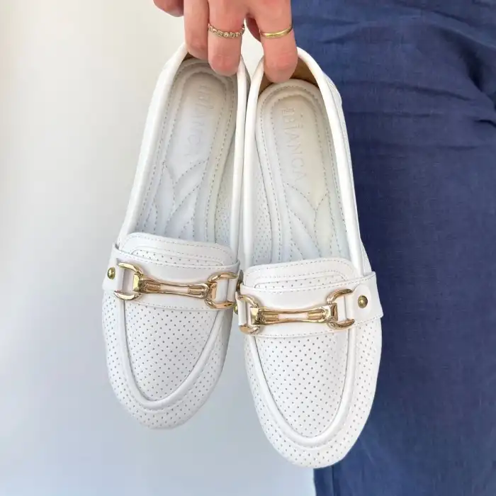 RAİN BEYAZ CİLT BABET AYAKKABI