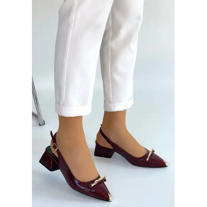 RİCY BORDO RUGAN TOPUKLU AYAKKABI