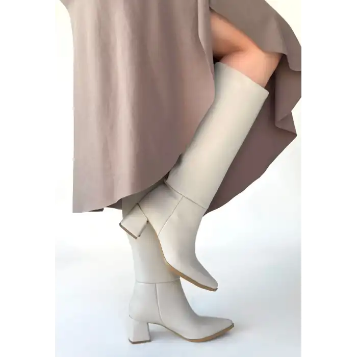 ROKSA TEN CİLT TOPUKLU ÇİZME