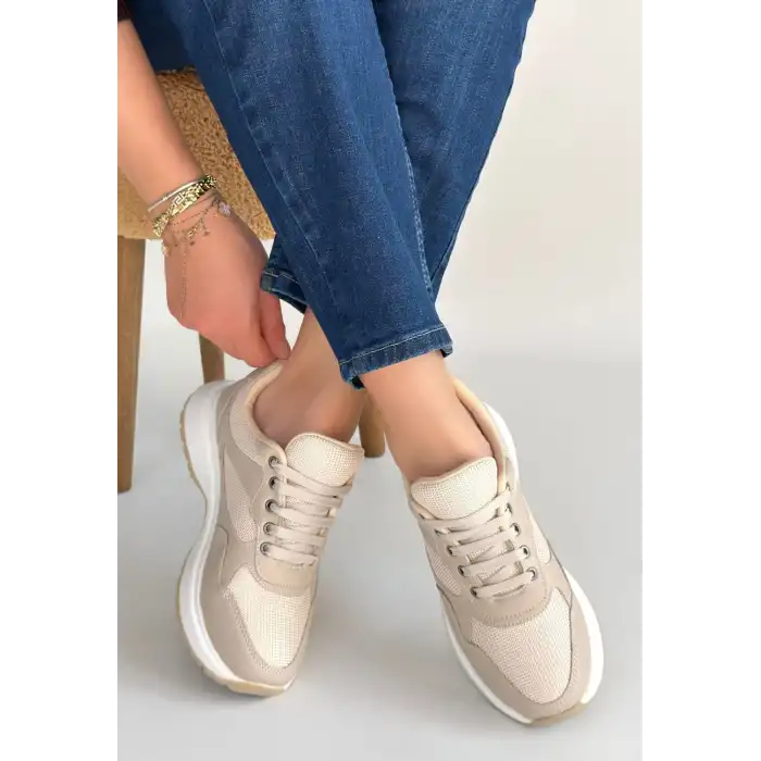 SLAR VİZON CİLT BAĞCIKLI SPOR AYAKKABI