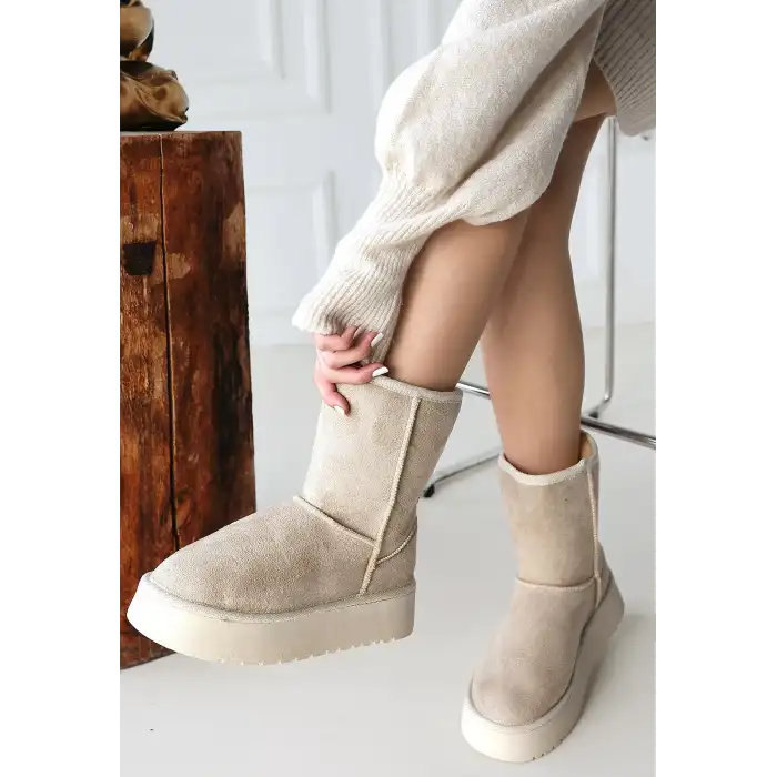 SOPHİA BEJ SÜET BOT