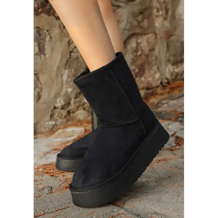 SOPHİA SİYAH SÜET BOT