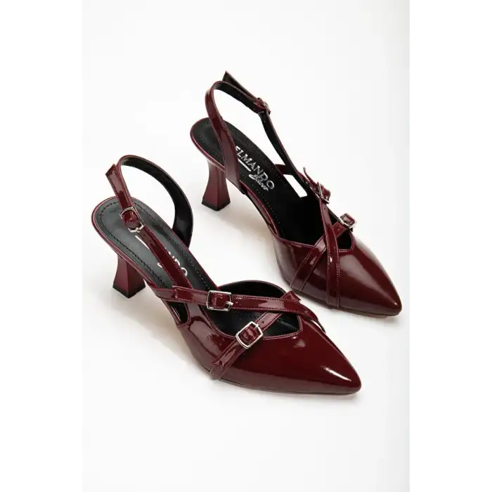 TETTİ BORDO RUGAN TOPUKLU AYAKKABI