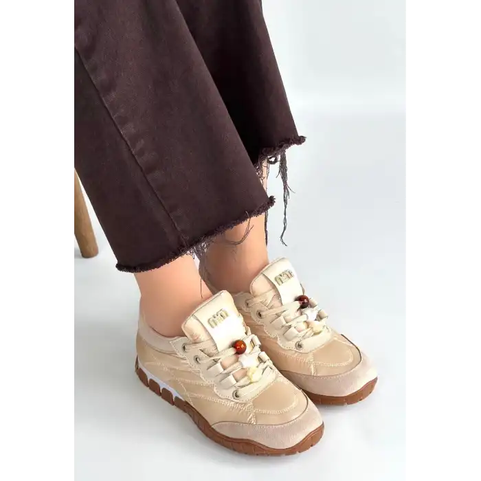 TUES BEJ NUBUK BAĞCIKLI SPOR AYAKKABI