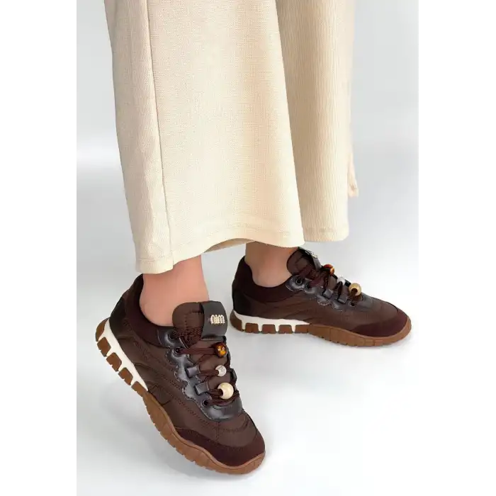 TUES KAHVERENGİ NUBUK BAĞCIKLI SPOR AYAKKABI