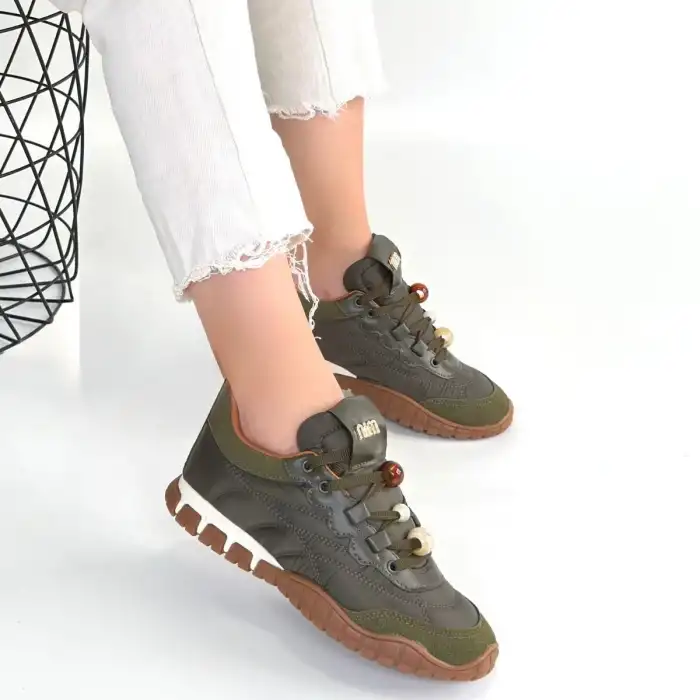 TUES YEŞİL NUBUK BAĞCIKLI SPOR AYAKKABI